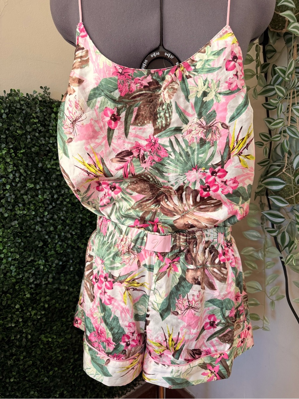 Victoria's Secret Pink Tropical Floral Cami short set